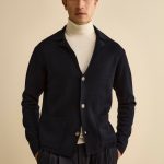 cardigan blu uomo