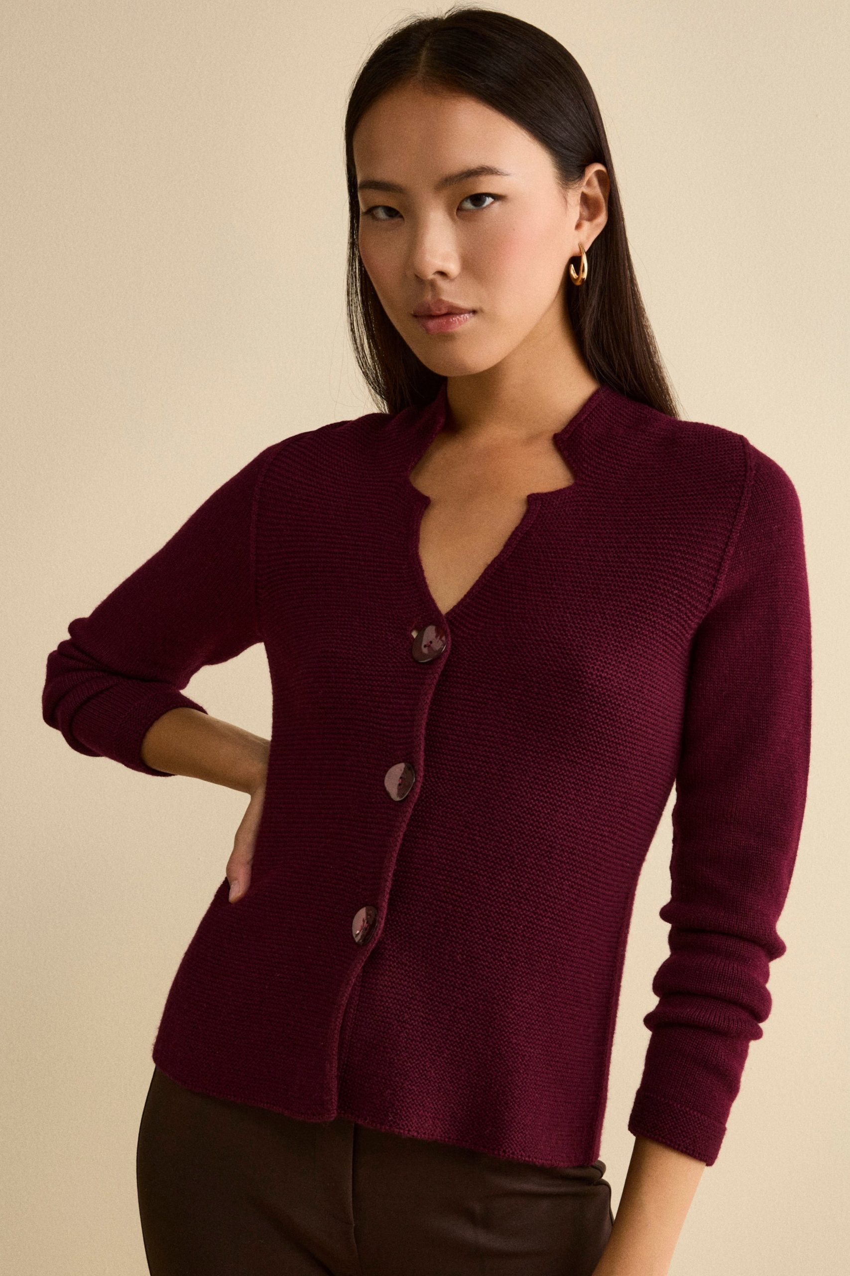 cardigan-bordeaux-donna-049ejj-1.jpg cardigan bordeaux donna - immagine 1