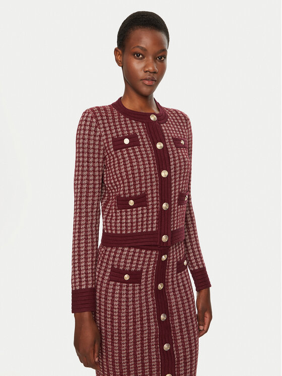 cardigan-bordeaux-donna-161lhl-1.jpg cardigan bordeaux donna - immagine 1
