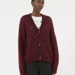 cardigan bordeaux donna