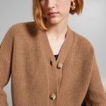 cardigan cammello donna