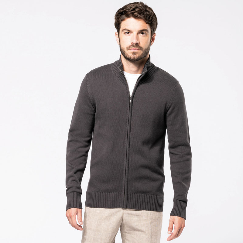 cardigan-con-zip-uomo-849awp-1.jpg cardigan con zip uomo - immagine 1