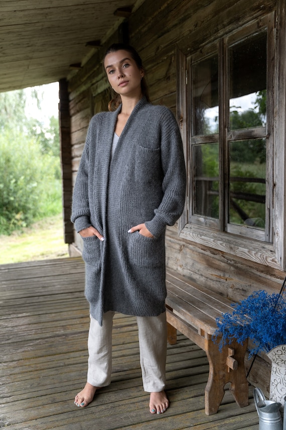 cardigan-lungo-lana-683opn-1.jpg cardigan lungo lana - immagine 1