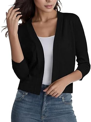 cardigan-nero-corto-744ofs-1.jpg cardigan nero corto - immagine 1