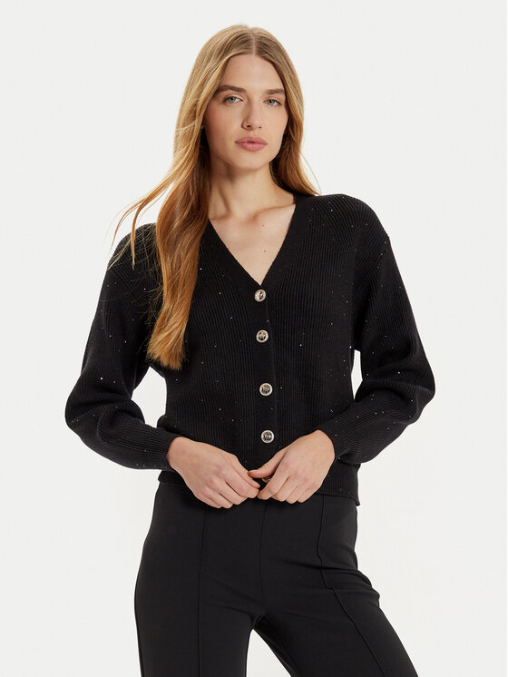 cardigan-nero-donna-elegante-368pho-1.jpg cardigan nero donna elegante - immagine 1