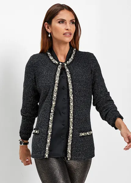 cardigan-nero-donna-elegante-633ete.webp cardigan nero donna elegante - immagine 1
