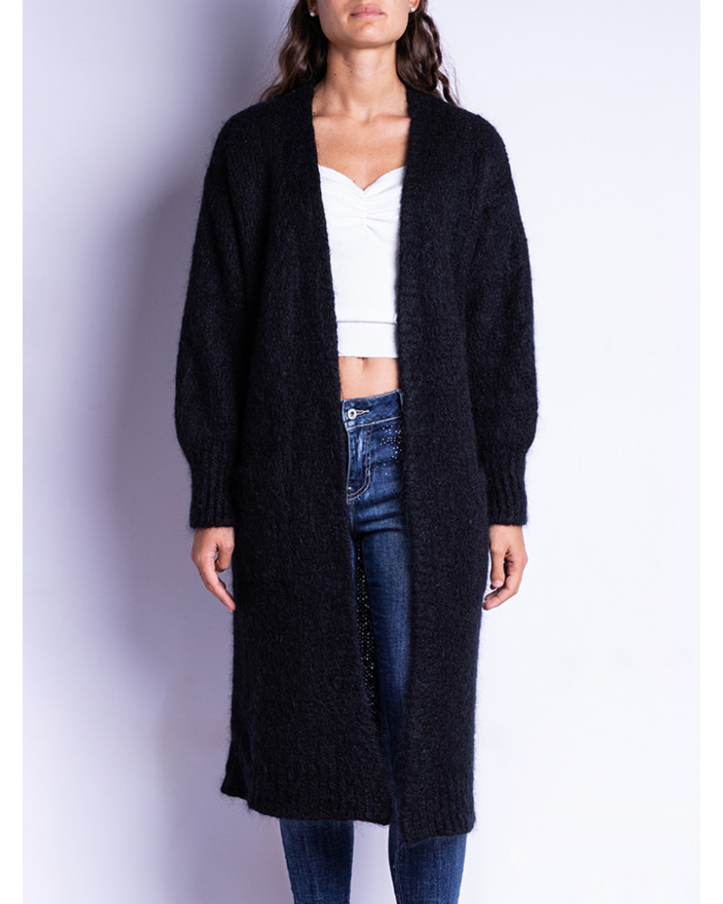 cardigan-nero-lana-donna-759jsw-1.jpg cardigan nero lana donna - immagine 1