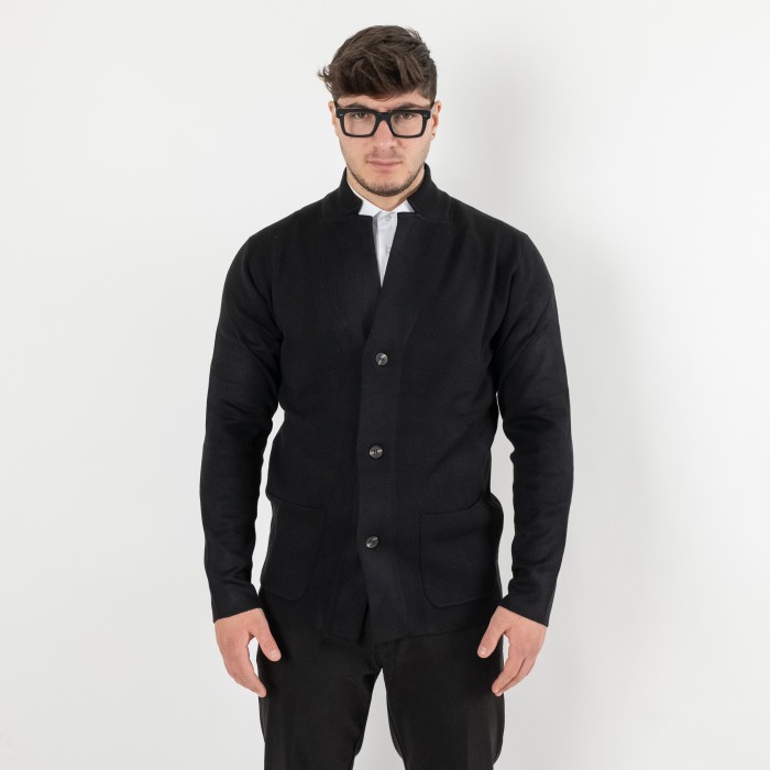 cardigan-nero-uomo-057jmy-1.jpg cardigan nero uomo - immagine 1