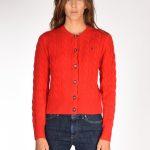 cardigan rosso donna