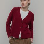 cardigan rosso donna