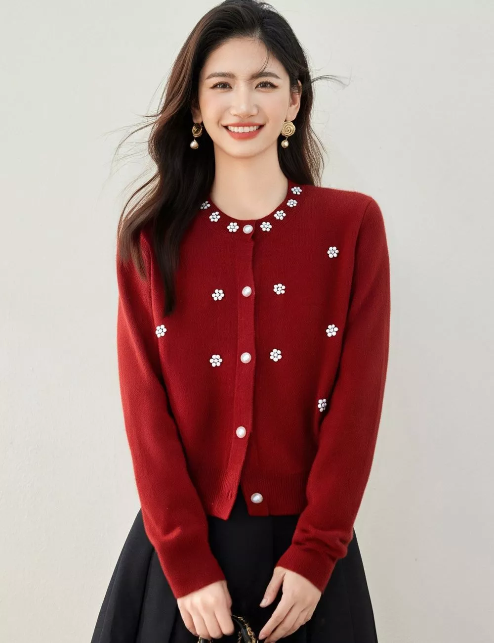 cardigan-rosso-donna-811uot.webp cardigan rosso donna - immagine 1
