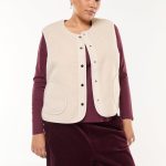cardigan smanicato donna