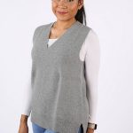 cardigan smanicato donna