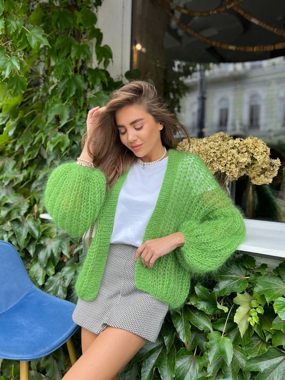 cardigan-verde-donna-952tkx-1.jpg cardigan verde donna - immagine 1