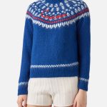 maglione jacquard donna
